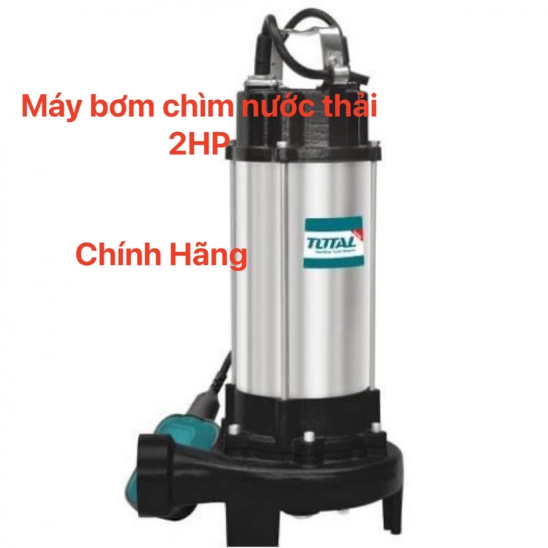 TOTAL Máy Bơm Chìm Nước Thải Kèm Lưỡi Cắt 2HP TWP715001 (Cam kết Chính Hãng 100%)