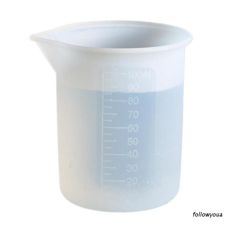 Cốc Đo Lường Bằng Silicone Dung Tích 100ml Dùng Làm Trang Sức Diy