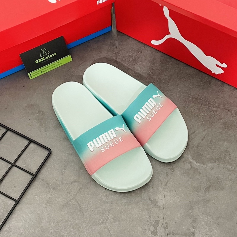 Dép Đúc Puma Màu Xanh Ngọc Cực Đẹp - Dép Đúc Chống Nước