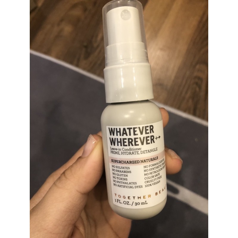xịt dưỡng tóc whatever wherever 30ml