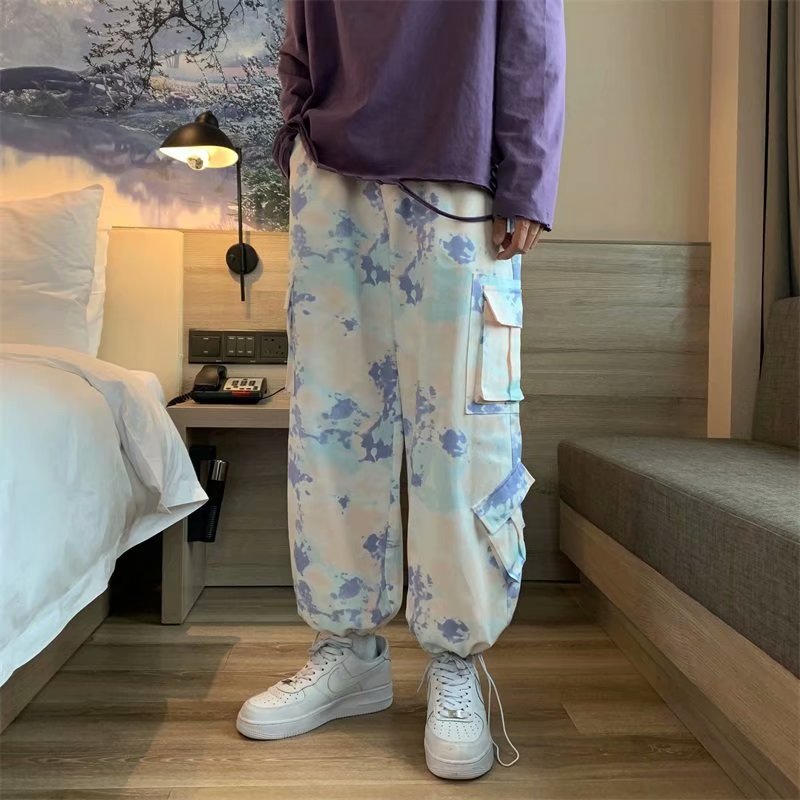 Korean Fashion Multi-Pocket Long Pants 2021 For Men