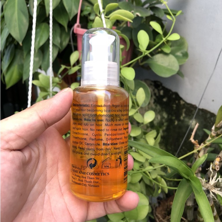 Tinh dầu dưỡng bóng phục hồi tóc hư tổn Argan Oil Lusix 100ml