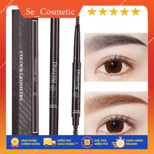 Chì Kẻ Mày 2 Đầu Lameila- Bút kẻ chân mày- se-cosmetics | BigBuy360 - bigbuy360.vn