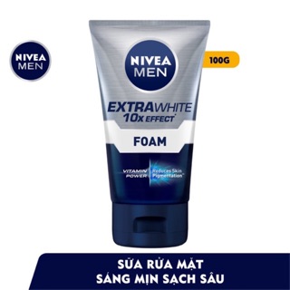 Sữa rửa mặt sáng da kiểm soát nhờn Nivea 100g Xanh