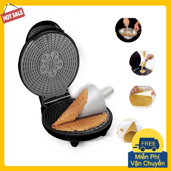Máy Làm Vỏ Bánh Ốc Quế Cuộn Hình Nón SOKANY