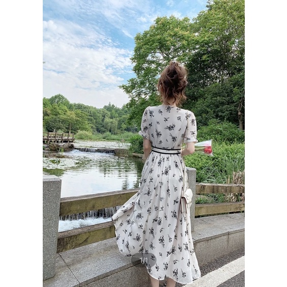 Đầm voan hoa Korean style