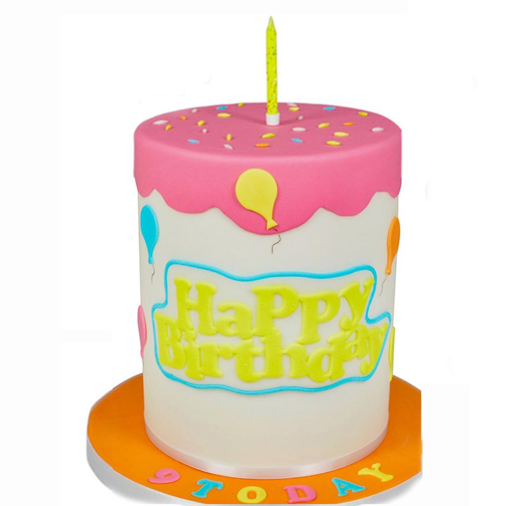 Khuôn Nhựa Dập Nổi Chữ Happy Birthday Trang Trí Bánh Kem