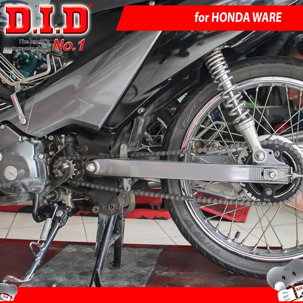 Nhông sên dĩa DID Honda Ware Alpha 100/ Future 1 – Sên đen 10ly DID HDS