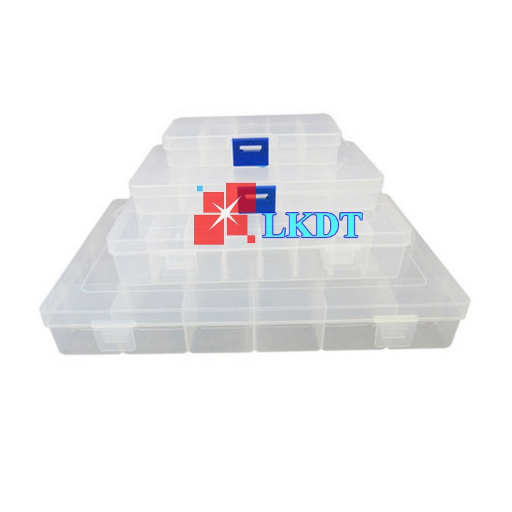 LKDT Hộp đựng dụng cụ làm móng 10/12/15/18 ngăn