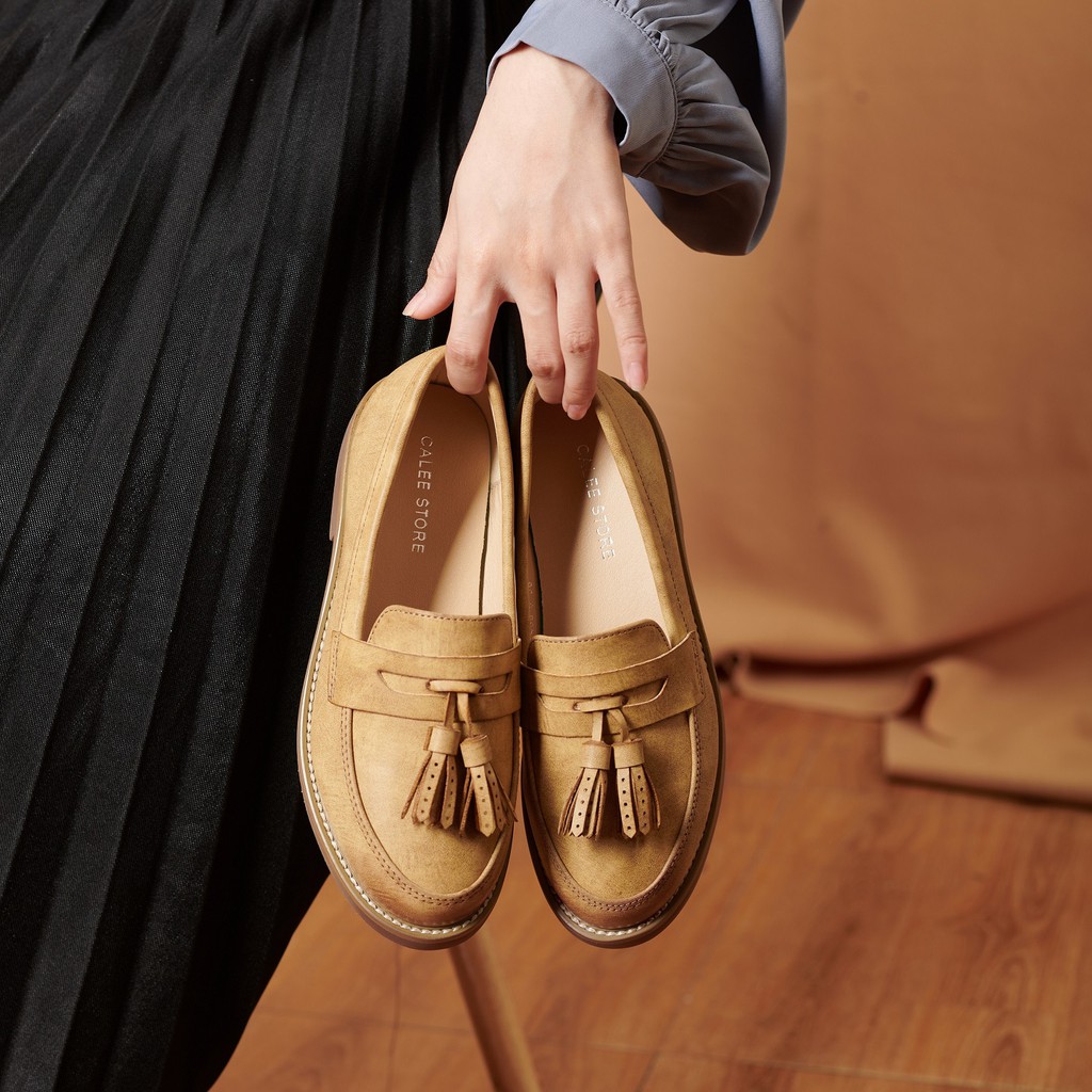 TOP NGÀNH HÀNG (Có sẵn Ảnh thật) Giày loafer da mềm đế bệt chất cực đẹp mà êm, mẫu moca lười chuẩn size, dễ phối đồ 4588 | BigBuy360 - bigbuy360.vn