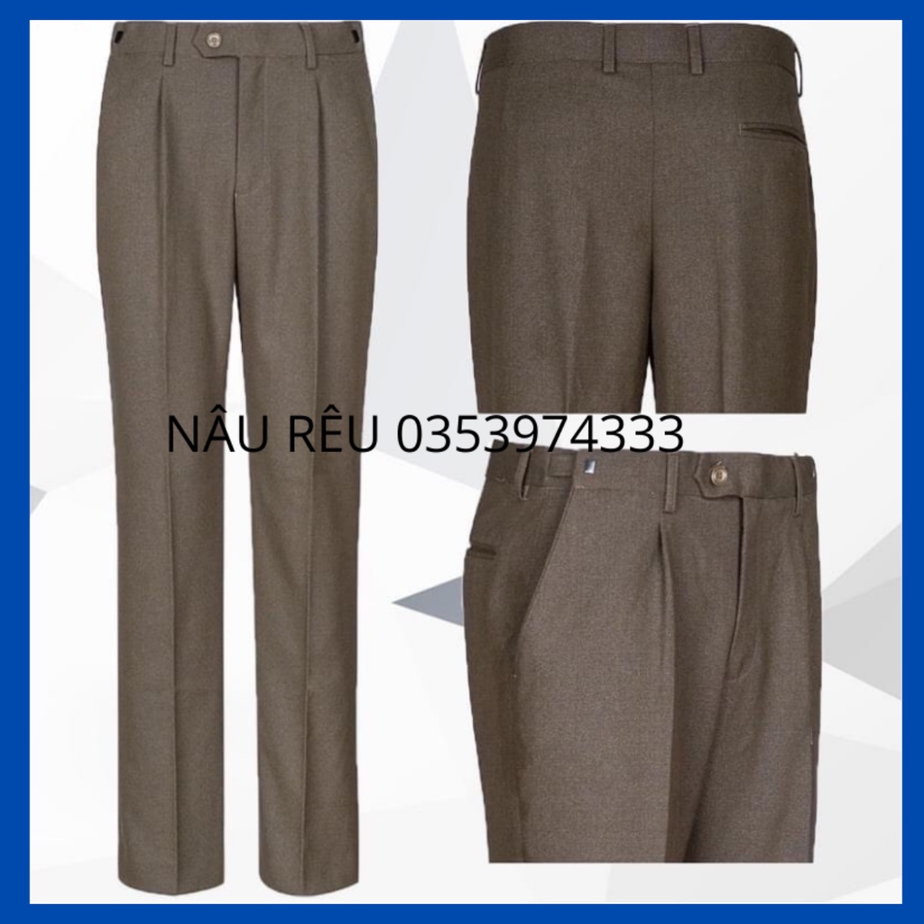 Quần âu nam hồng ngọc, quần âu công sở dáng ôm lịch lãm.