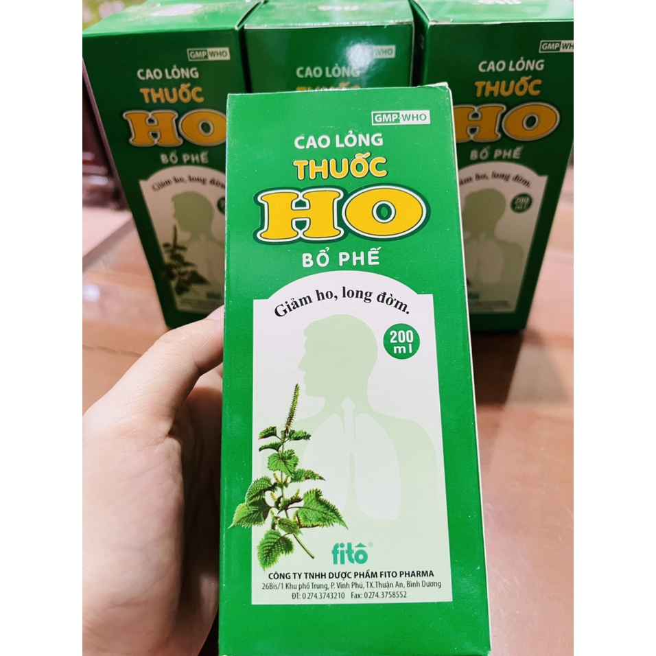 Siro ho Fito chai 200ml, giảm ho, giảm đờm hiệu quả - OriDrugs