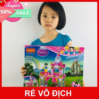 Sale 11.11 Lego cho bé gái, Xếp hình Lâu Đài Công Chúa Bạch Tuyết bé gái dễ thương