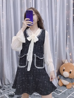 ❤️[CLIP+HÌNH THẬT] set váy  dạ rời đuôi cá ❤️