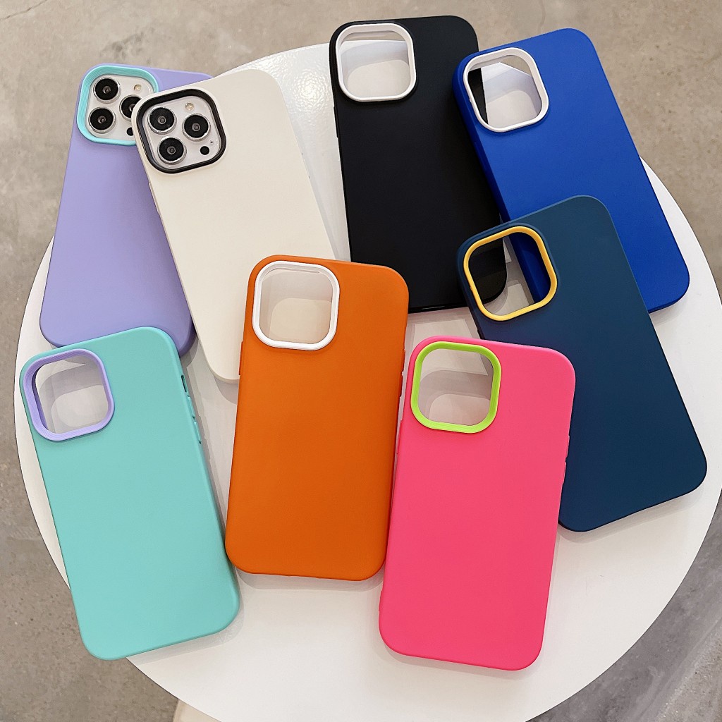 Ốp Điện Thoại Silicon Chống Rơi 3 Trong 1 Cho iPhone 12 11 Pro Max X XS XR XS Max 7 8 plus 12-7