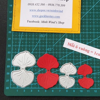 K38 - Khuôn Kim Loại Cắt Hoa Cẩm Tú Cầu (Cánh Hoa 2 Size To Nhỏ) Chất Liệu Thép Cabon Dùng Kèm Máy Cắt Khuôn Thép