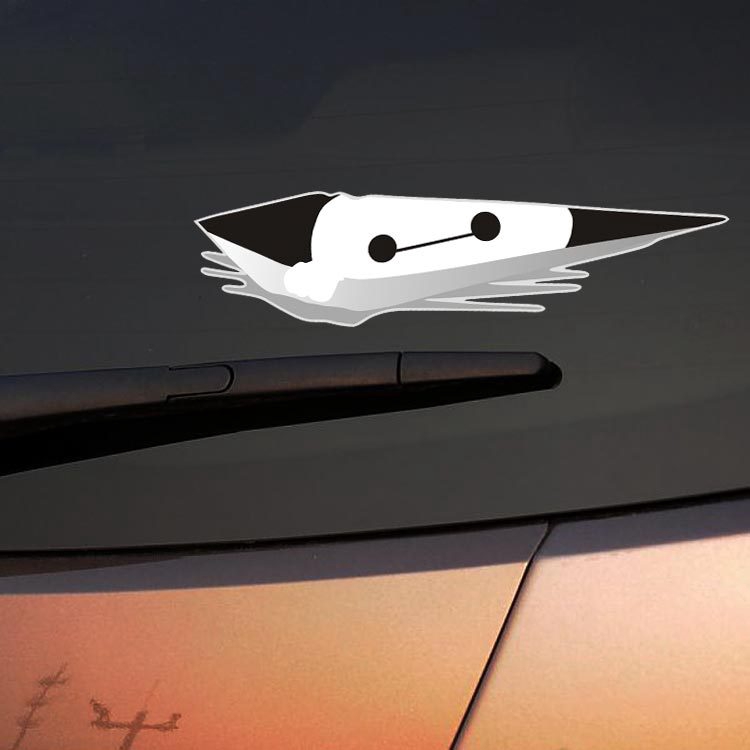 1 Miếng Dán Trang Trí Xe Hơi Hình Hello Kitty 3D