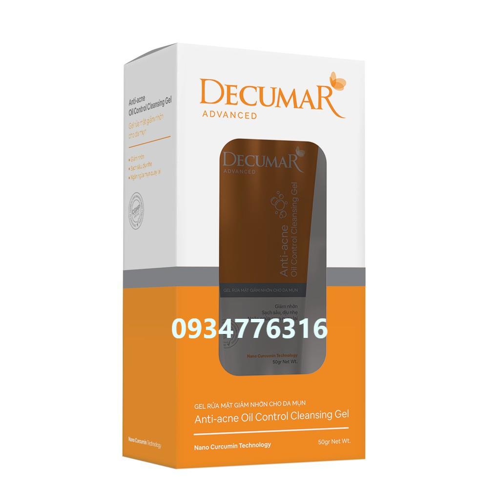 Sữa rửa mặt dạng Gel Decumar Clean Advanced 50gr kiểm soát dầu ngừa mụn hiệu quả