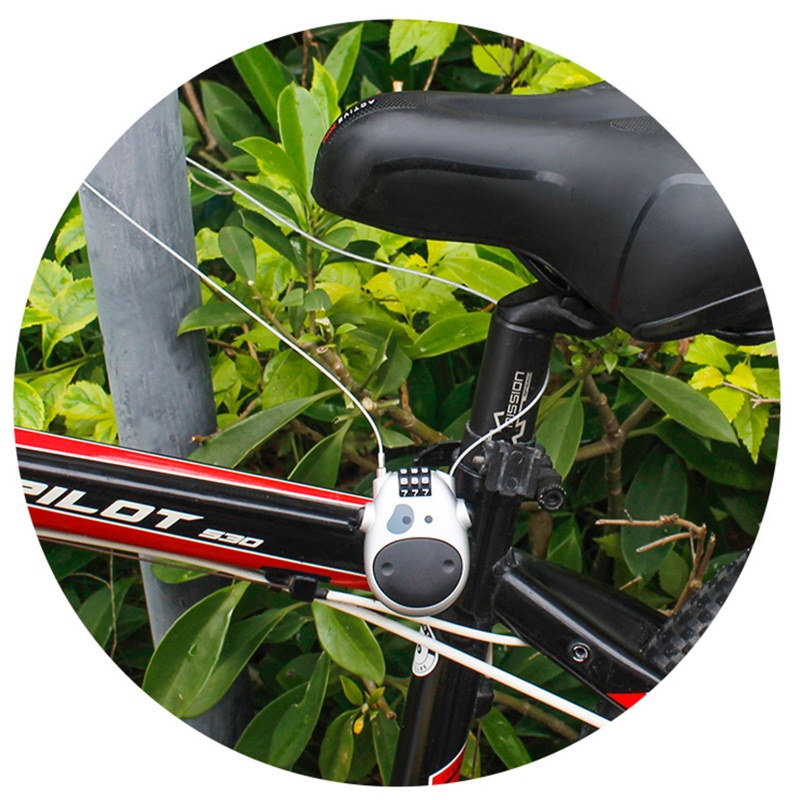 Ổ Khóa Chống Trộm Cho Xe Đạp / Xe Máy Thiết Kế Nhỏ Gọn Trọng Lượng Nhẹ 80cm Tiện Dụng