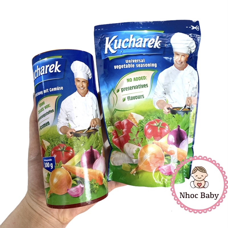 Hạt nêm rau củ Kucharek (Đức) 200g/300g (cho bé 12m+)