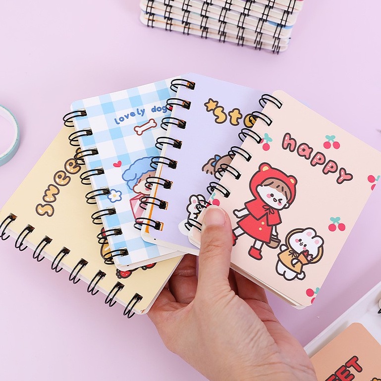 Sổ tay gáy lò xo A7 bìa nhựa cao cấp