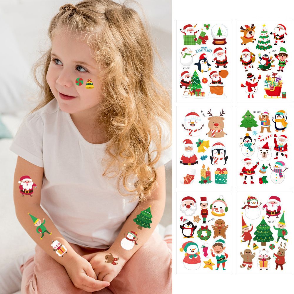 Miếng dán hình xăm chuyển nước lâu trôi dễ lau chùi cho bé