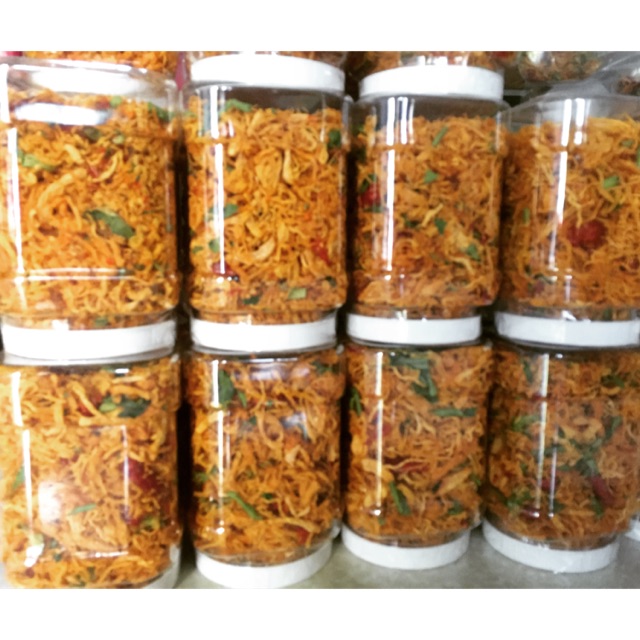 SỈ 10 HŨ [ 500 gram ] KHô Gà Lá Chanh Ngon Loại Khô Vừa ( ko nhãn tem )