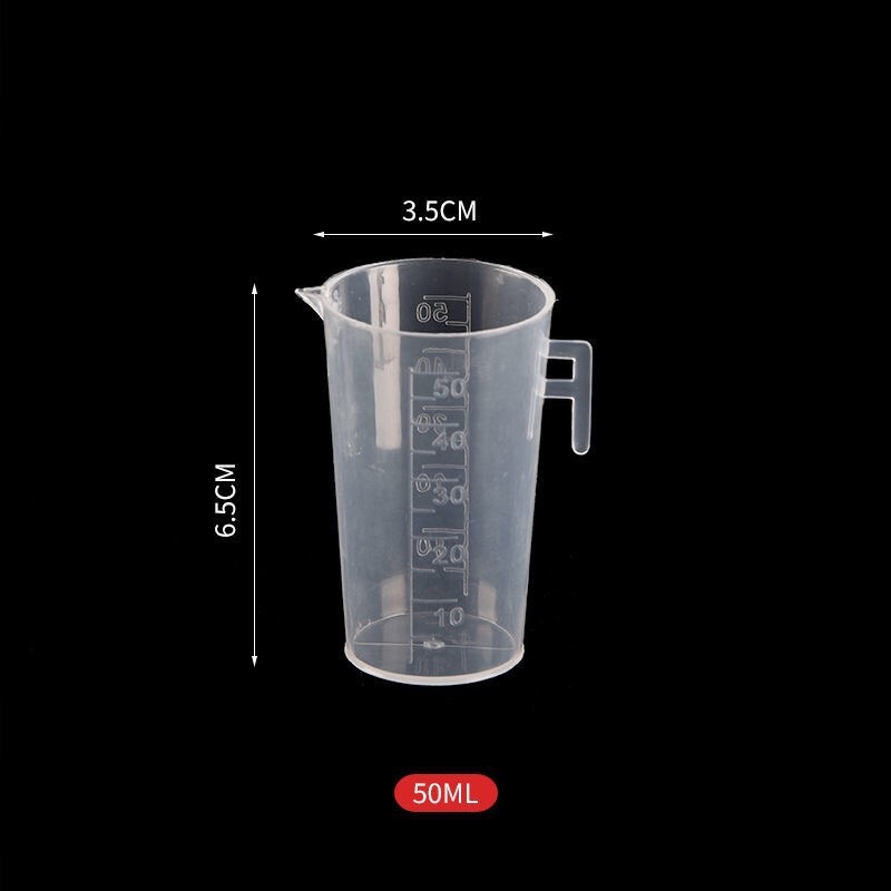 Ca đong ml nhựa định lượng cao cấp, có chia vạch 50ml 100ml 250ml 500ml 1000ml
