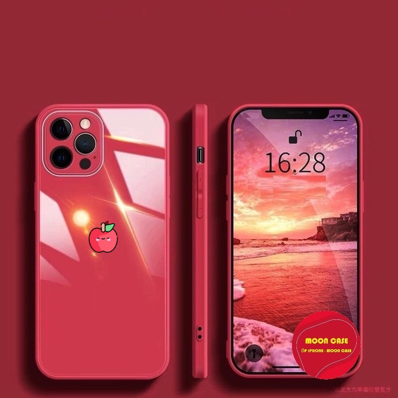 Ốp lưng tráng gương logo táo cho iphone 5/5s/6/6plus/6s/6splus/7/7plus/8/8plus/x/xr/xs/11/12/13/pro/max/plus/promax