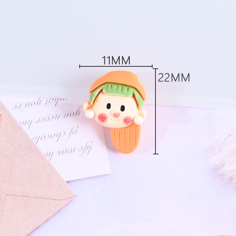 Phụ Kiện Trang Trí Điện Thoại / Kẹp Tóc Diy Hình Bé Trai / Bé Gái Bằng Nhựa Resin