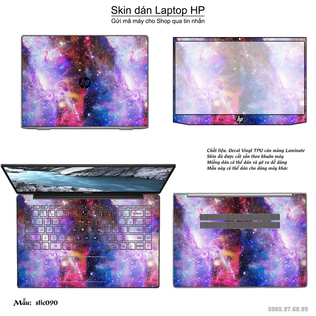 Skin dán Laptop HP in hình Hoa văn sticker nhiều mẫu 15 (inbox mã máy cho Shop)