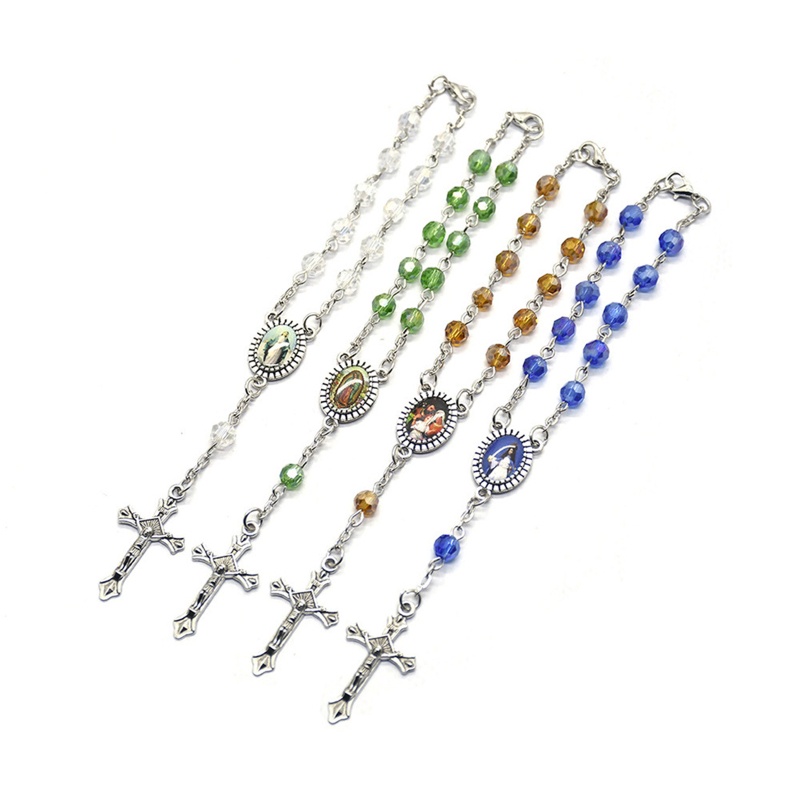 ✿ Vòng Tay Chuỗi Hạt Đá Rosary Và Medal Cho Thanh Thiếu Niên