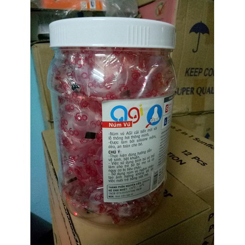 Hộp núm vú Agi Size S (Hộp 20 Cái)
