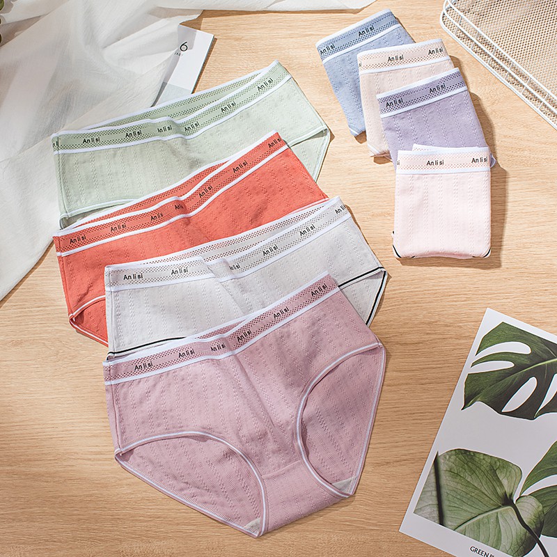 Quần Lót Cotton Phối Ruy Băng Nhiều Màu Xinh Xắn Cho Nữ | BigBuy360 - bigbuy360.vn