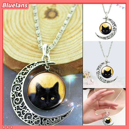 Vòng cổ mặt mèo đen sáng tạo