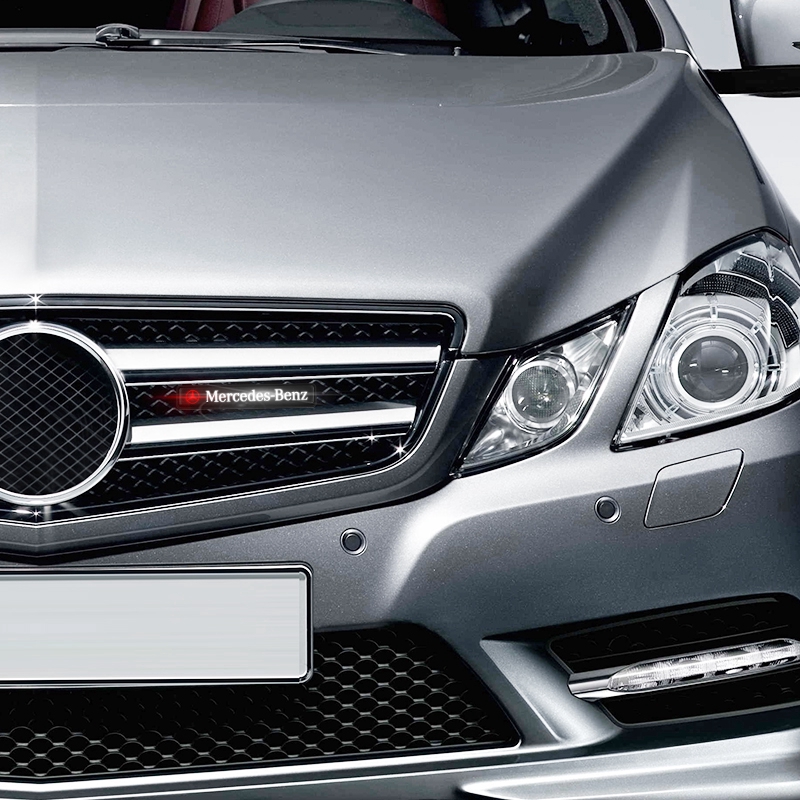 Dengan Đèn LED Logo Gắn Phía Trước Xe Hơi Mercedes-Benz W203 W210 W211 W124 W202 W204 AMG E300L E300L S-Class c180 glk300 cls clk slk slk