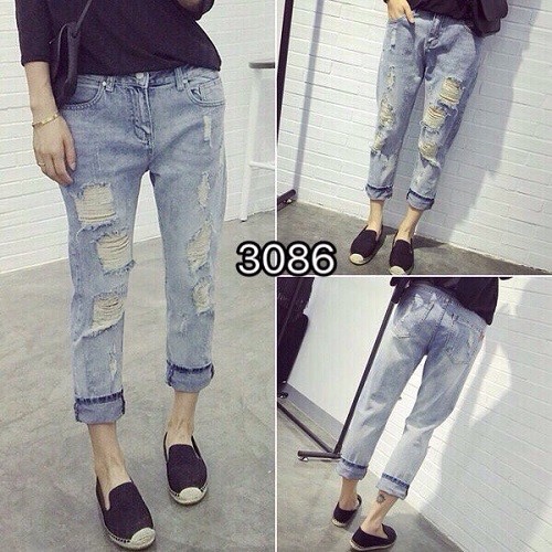 Quần baggy jean nữ