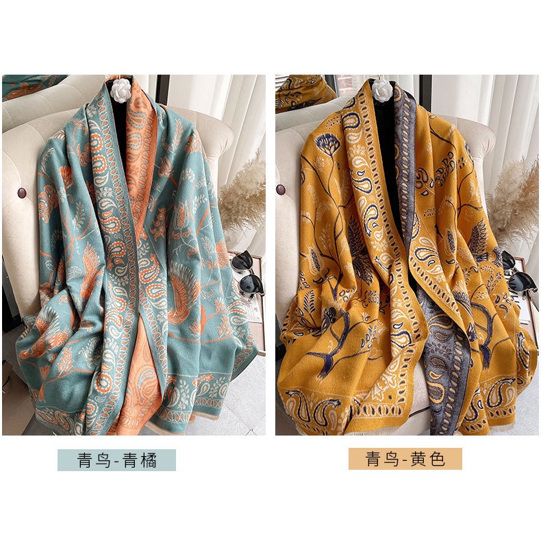 Bán Trực Tiếp Từ Nhà Máy Khăn Choàng Cashmere Giả Khăn Choàng Giữ Ấm Mùa Hè Cho Văn Phòng Ngoà
