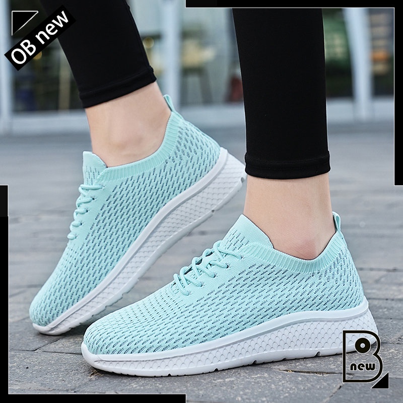 Giày Thể Thao Phối Lưới Thoáng Khí Chống Trượt Trọng Lượng Nhẹ Size 35-42 Thời Trang Cho Nữ