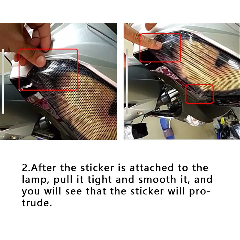 Sticker dán trang trí đèn pha xe mô tô BMW S1000RR HP4 2015-2018