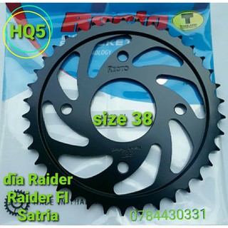 Dĩa Raider FI, Satria, Raider xăng cơ Recto, size 38, thái lan