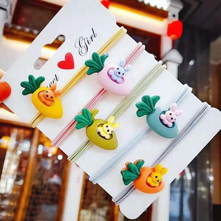 Dây buộc tóc hình thỏ và củ cà rốt M23