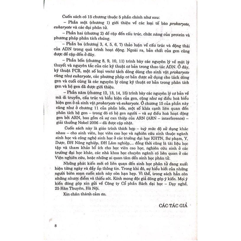Sách - Cơ Sở Sinh Học Phân Tử