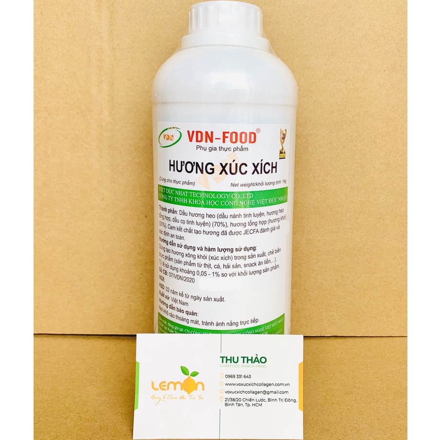 1Kg Hương xúc xích VDN dạng lỏng - Tạo mùi hương xông khói cho xúc xích, lạp xưởng, jambon, thịt xông khói