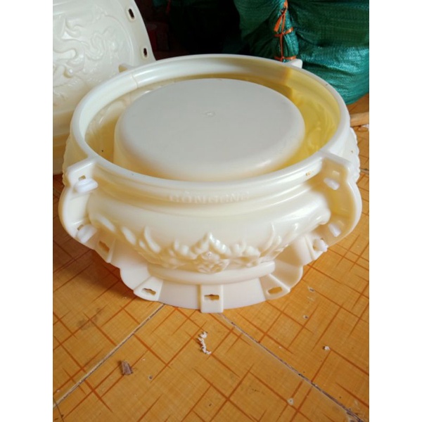 Bộ chậu tròn 60 cao 35cm chân ABS cao 15cm