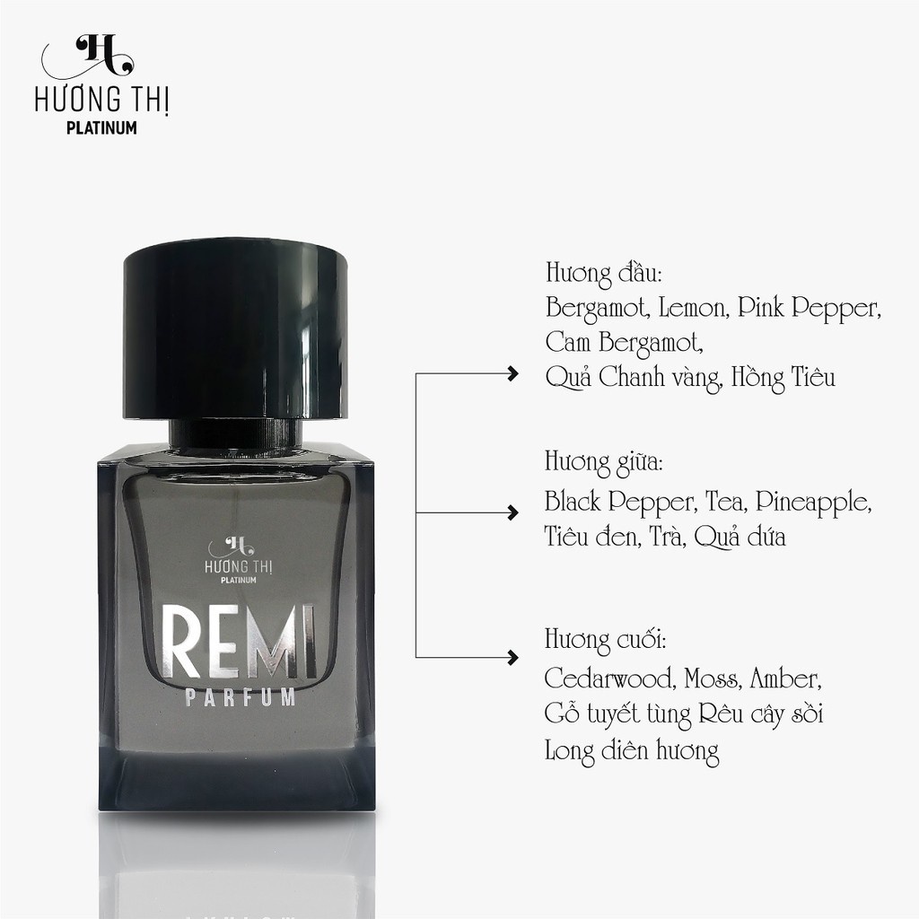 Nước Hoa Nam Remi Hương Thị Phong Cách Cá Tính Cho Phái Mạnh 50 ml | Thế Giới Skin Care