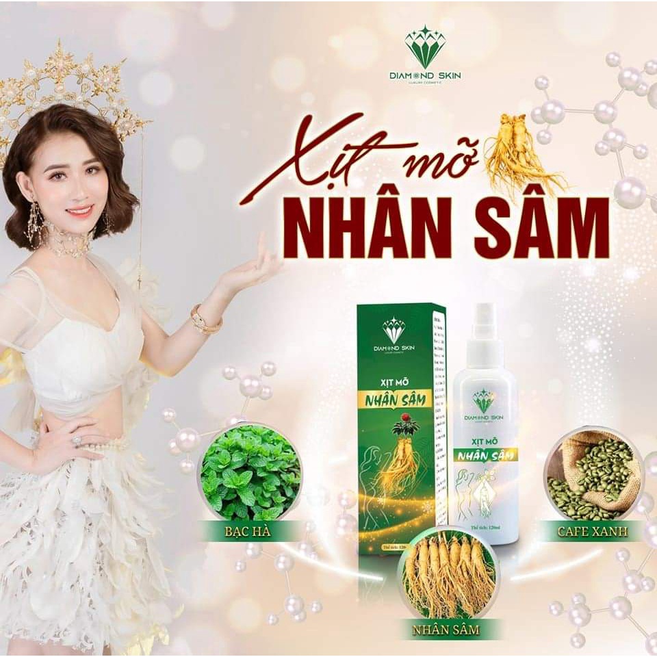 Xịt Hủy Mỡ Nhân Sâm Hàn Quốc ( Béo ở đâu xịt ở đó đảm bảo an toàn, dùng được cho mẹ cho con bú )