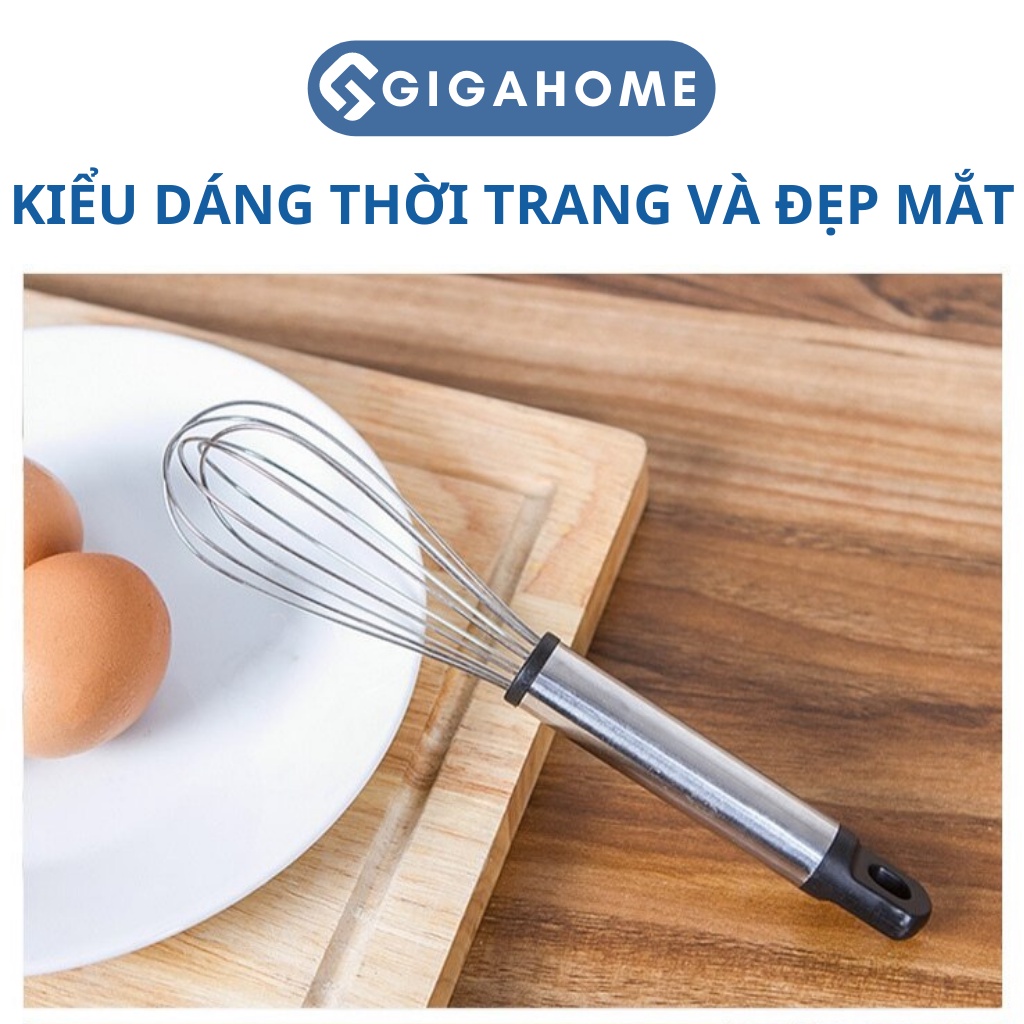Phới Lồng Đánh Trứng, Khuấy Bột Cầm Tay GIGAHOME Bằng Thép Không Gỉ 1071