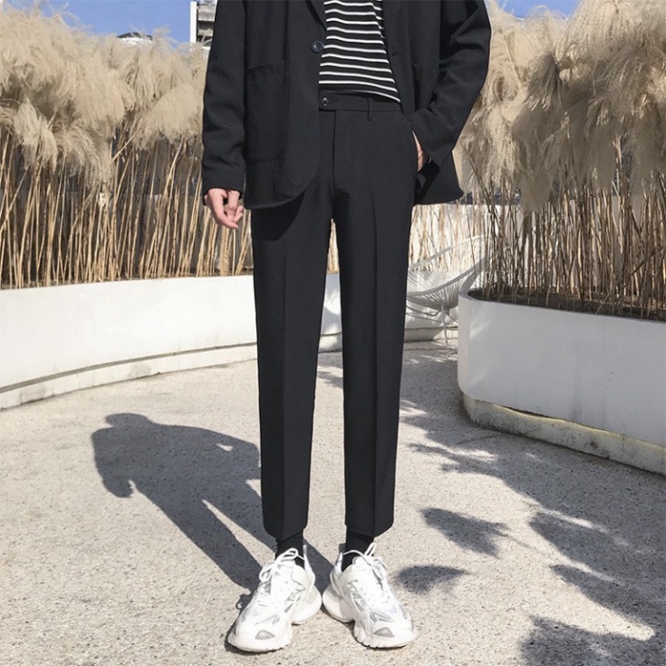 Quần tâynam korea Ống Côn cao cấp QTN Fashion, chất vải co giãn dày dặn, form Slimfit hàn quốc