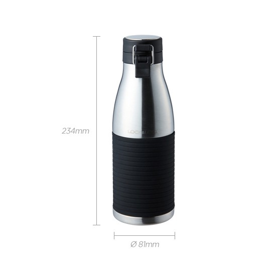 [Mã LIFEHL25 giảm 10% đơn 350K] Bình giữ nhiệt bằng thép không gỉ Lock&amp;Lock Cylinder Bottle 430ml [LHC4145SLV]